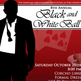Casino Royal Black and White Ball Poster